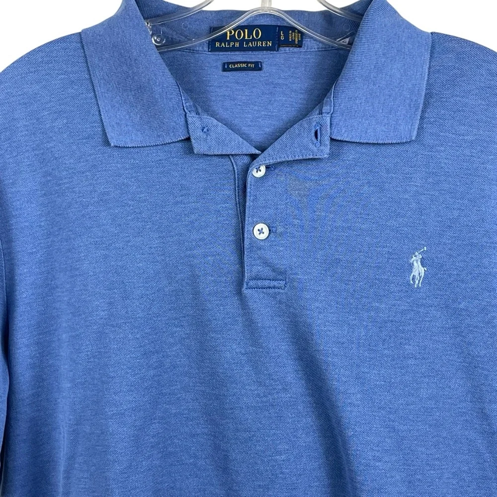 Men's Polo Ralph Lauren Classic Fit Cotton/Elastane‎ Blend Polo Large 0125